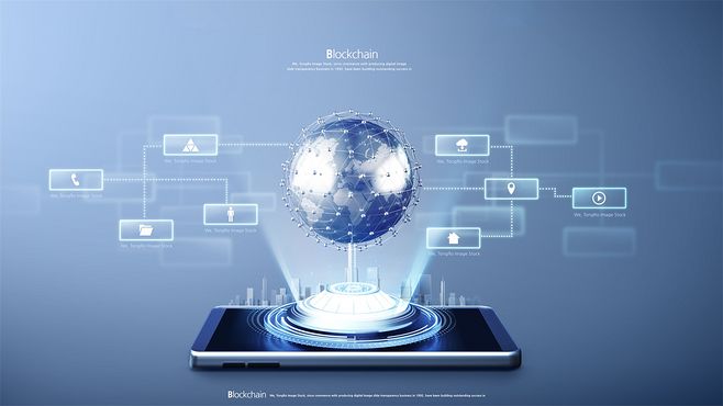 區(qū)塊鏈與高端芯片計算：科技海報模板的革新之路